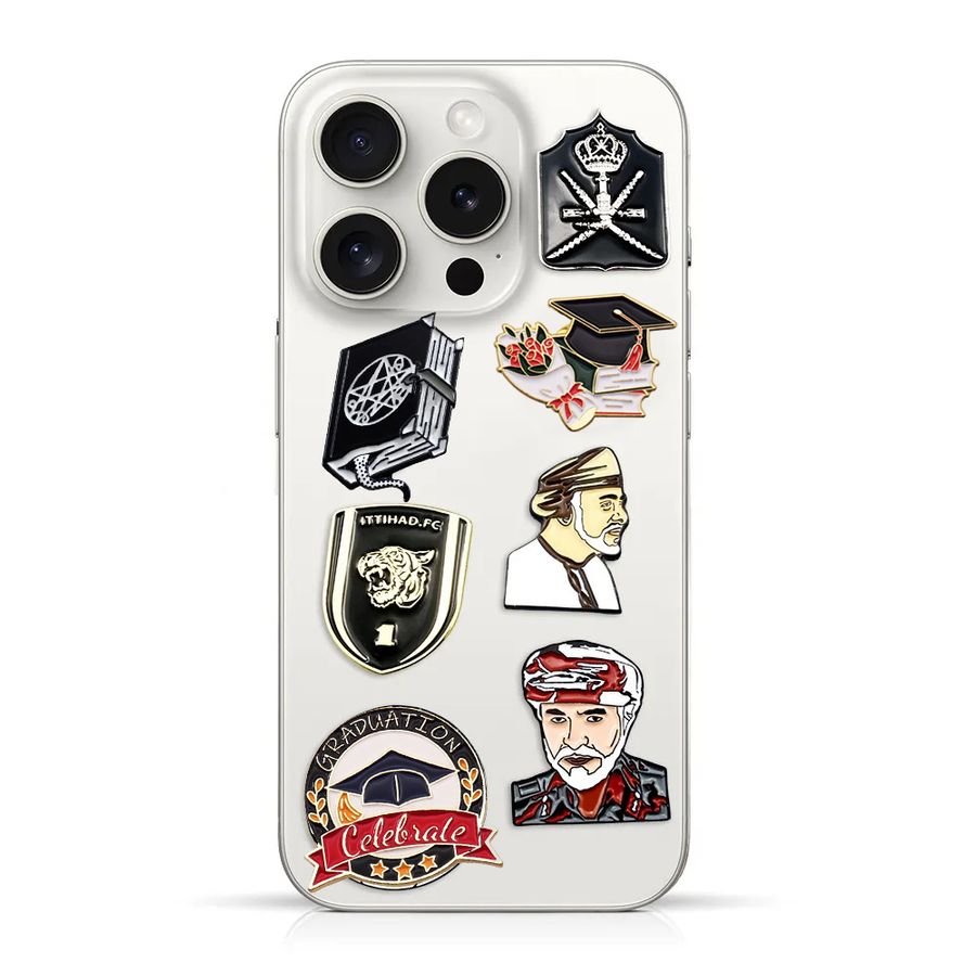 Phone Metal Badge Stickers - Custom Flying Discs