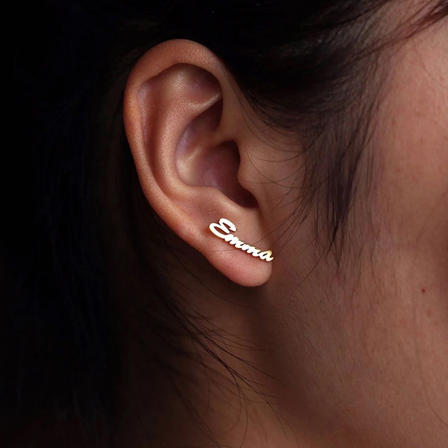 Die Struck Metal Earrings - Custom Flying Discs