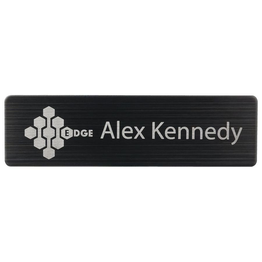 Engraved Metal Name Badges - Custom Flying Discs