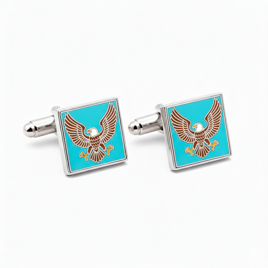 Hard Enamel Cufflinks - Custom Flying Discs