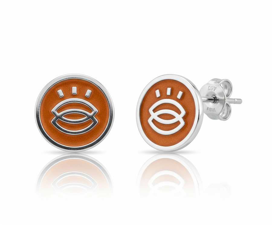 Soft Enamel Metal Earrings - Custom Flying Discs