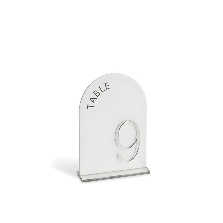 Metallic Table Numbers - Custom Flying Discs