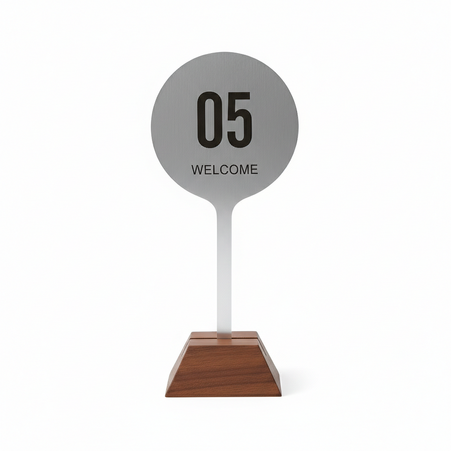 Stainless Steel Table Numbers - Custom Flying Discs