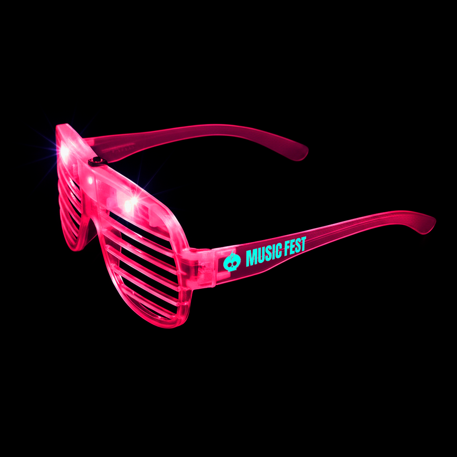 Light-Up LED Slotted Glasses - Custom Flying Discs