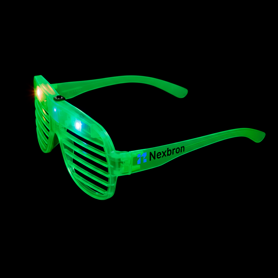 Light-Up LED Slotted Glasses - Custom Flying Discs