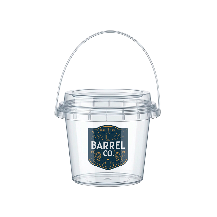 Premium Transparent Drink Buckets - Custom Flying Discs