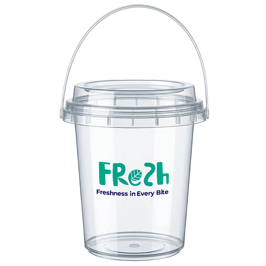 Premium Transparent Drink Buckets - Custom Flying Discs