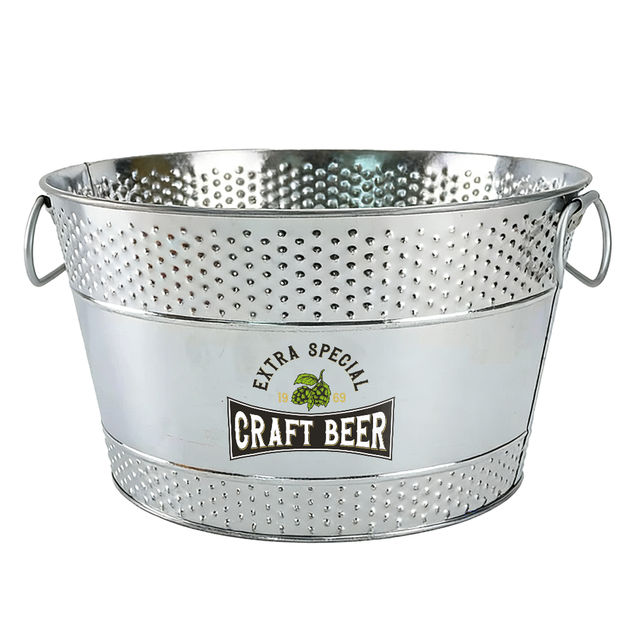 Galvanized Beverage & Ice Buckets - Custom Flying Discs