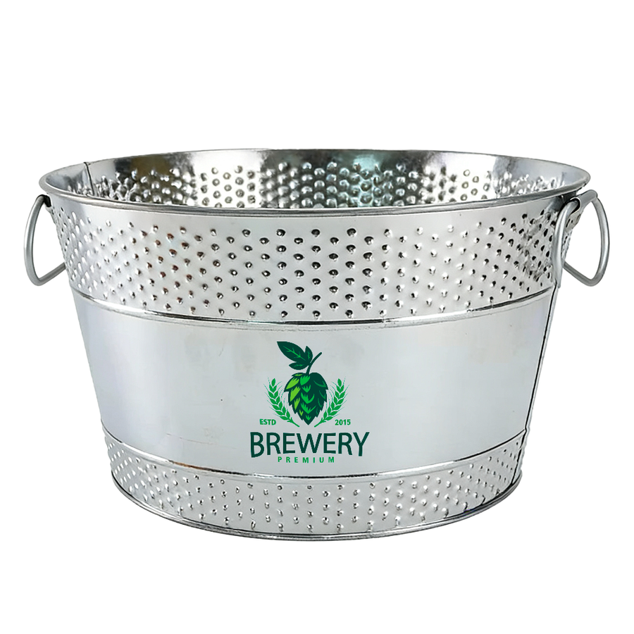 Galvanized Beverage & Ice Buckets - Custom Flying Discs