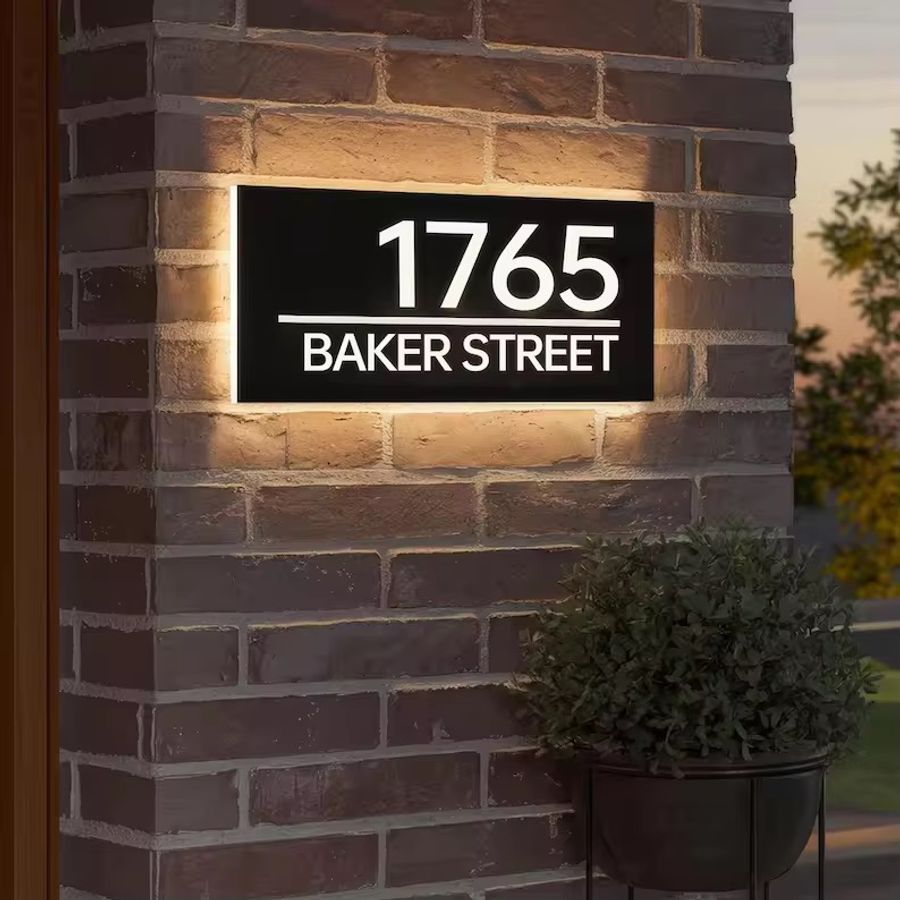 Backlit House Signs - Custom Flying Discs