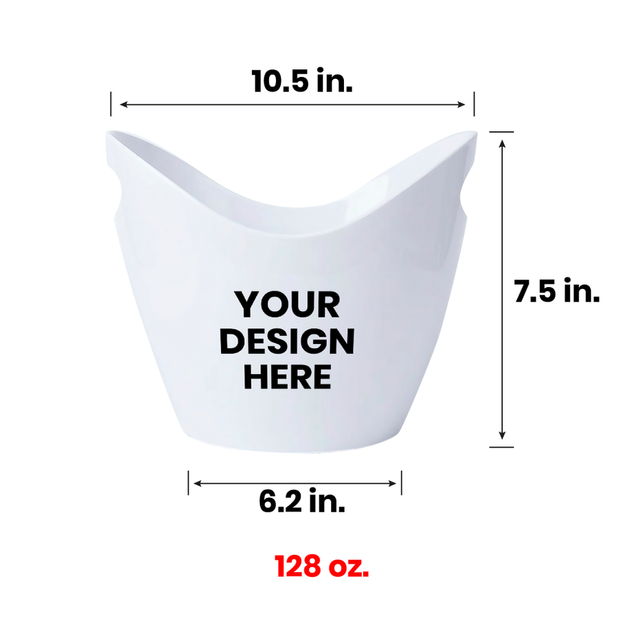 Curved Dual-Handle Drink Buckets - Custom Flying Discs