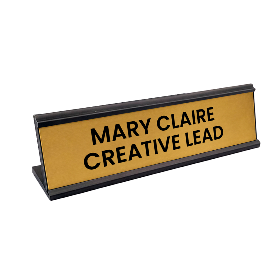 Metal Desktop Name Badges - Custom Flying Discs