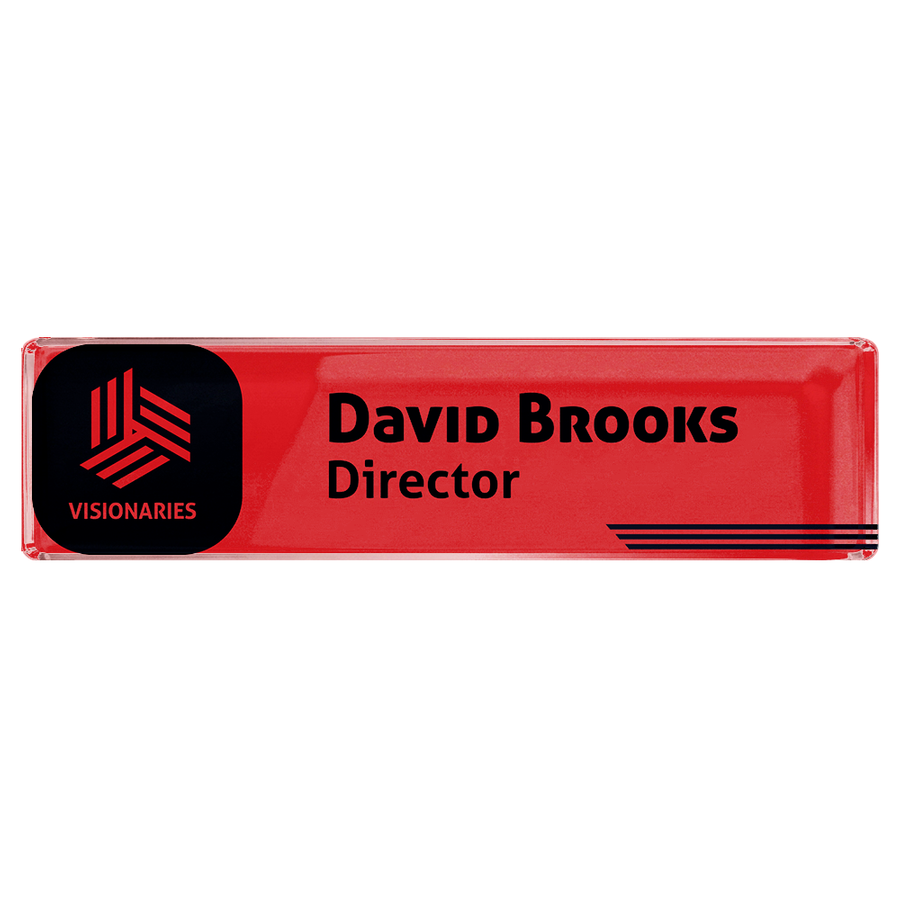 Acrylic Desktop Name Badges - Custom Flying Discs