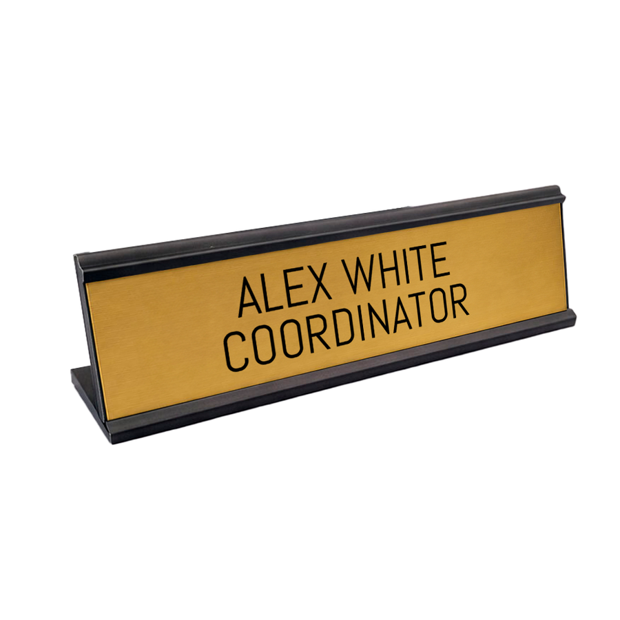 Metal Desktop Name Badges - Custom Flying Discs