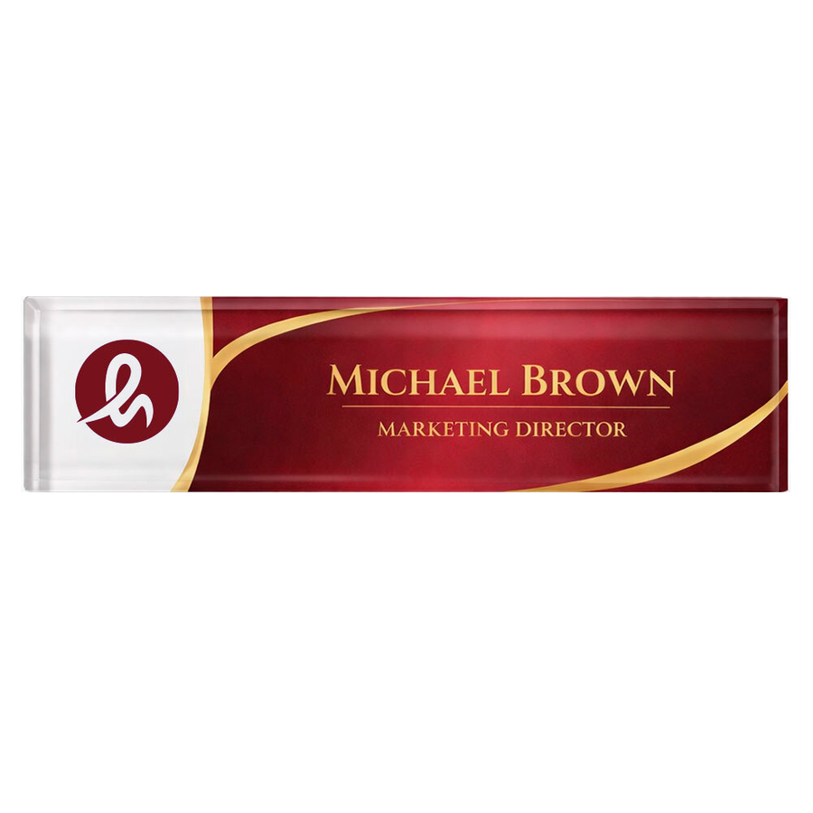 Acrylic Desktop Name Badges - Custom Flying Discs