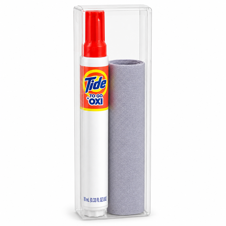 Tide® to Go + Oxi Stain Remover Travel Kits with Premium Microfiber Cloths - Custom Flying Discs
