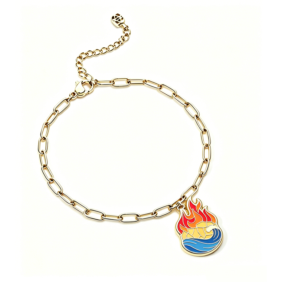 Hard Enamel Charm Bracelets - Custom Flying Discs