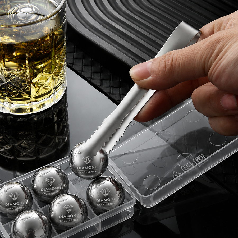 Soccer Ball Stainless Steel Ice Cubes - Custom Flying Discs