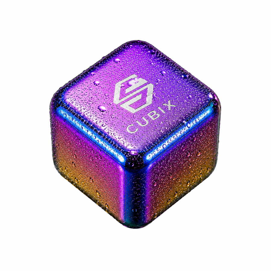 Rainbow Stainless Steel Ice Cubes - Custom Flying Discs