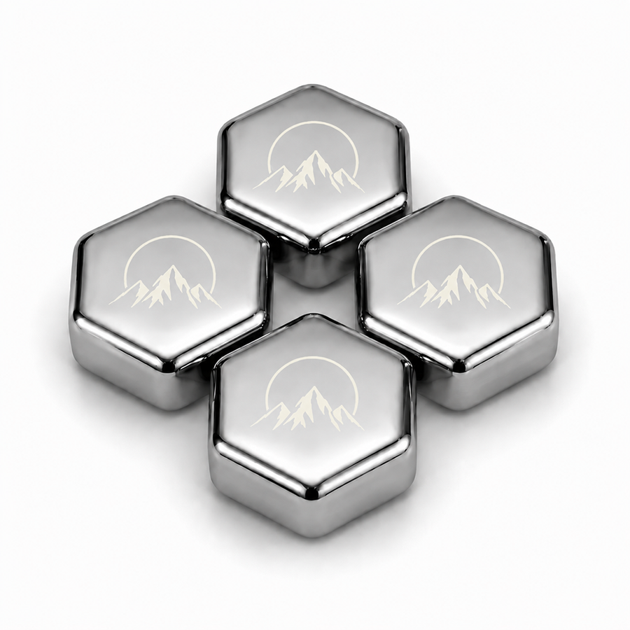 Hexagon Stainless Steel Ice Cubes - Custom Flying Discs