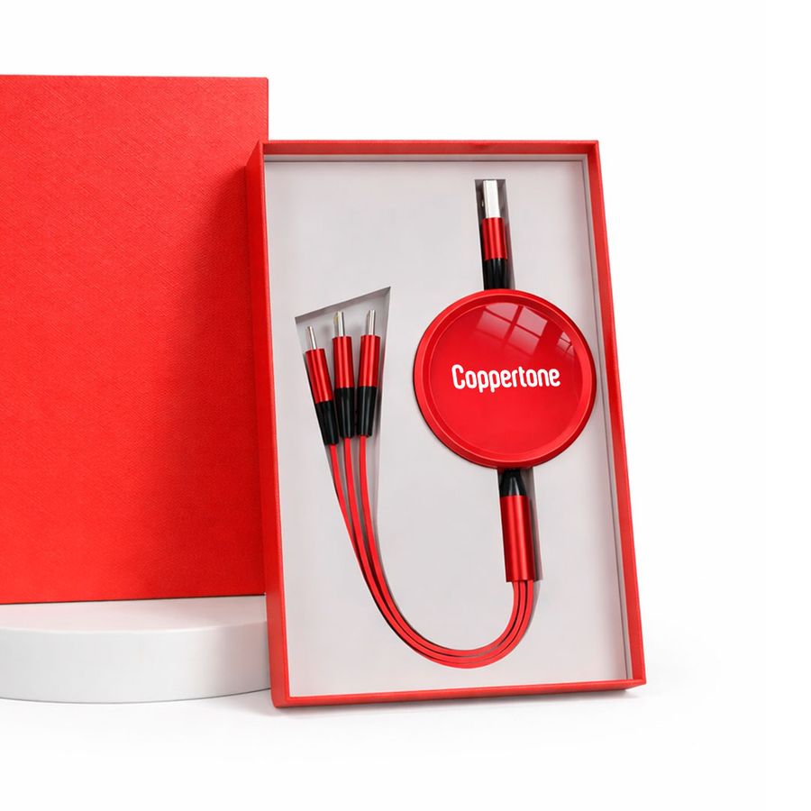 Soft Silicone 3-in-1 Charging Cables - Custom Flying Discs
