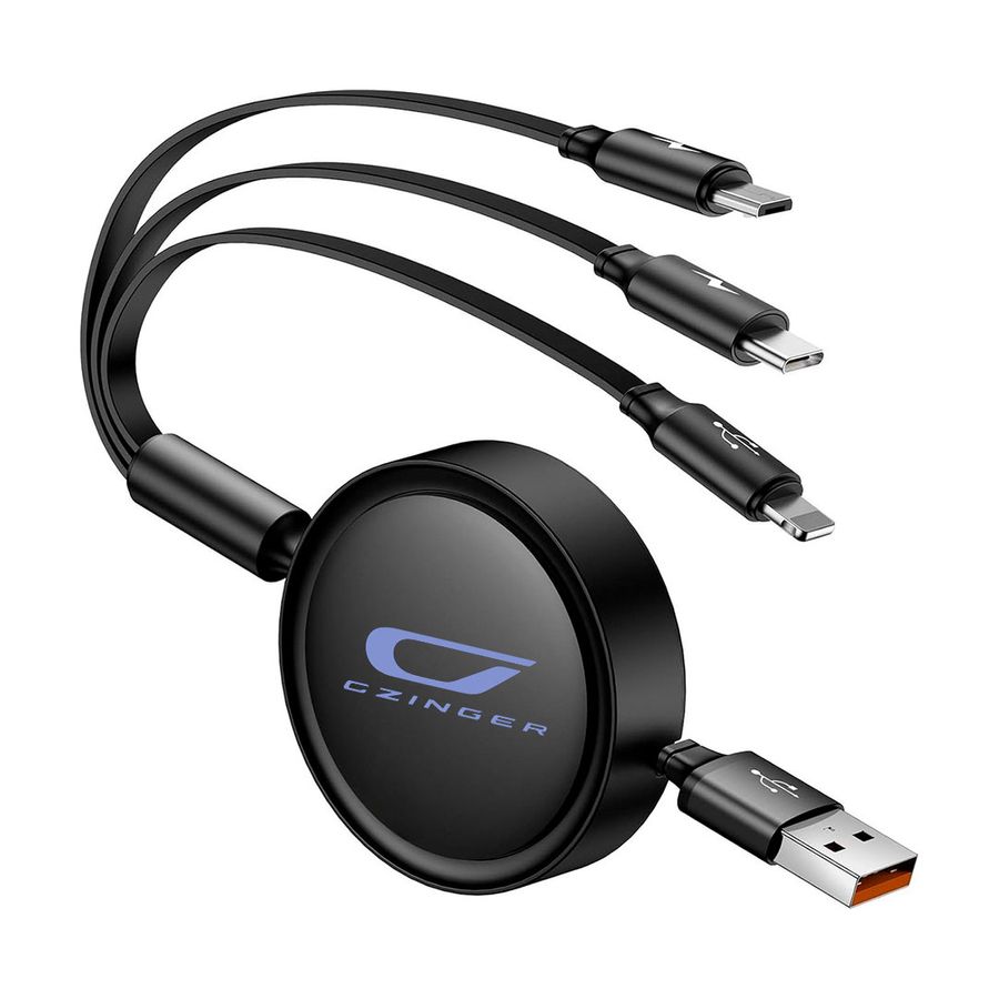 Soft Silicone 3-in-1 Charging Cables - Custom Flying Discs