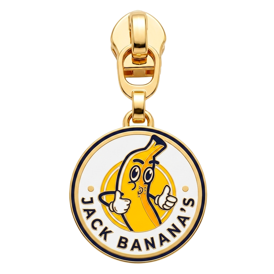 Hard Enamel Metal Zipper Pullers - Custom Flying Discs