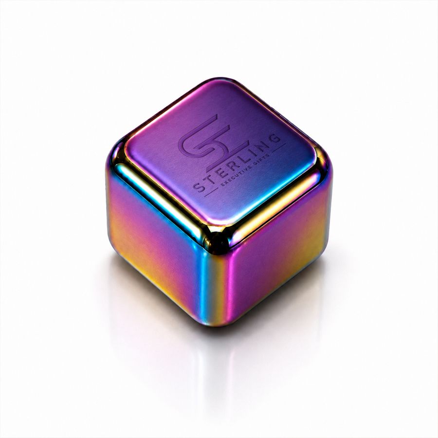 Rainbow Stainless Steel Ice Cubes - Custom Flying Discs
