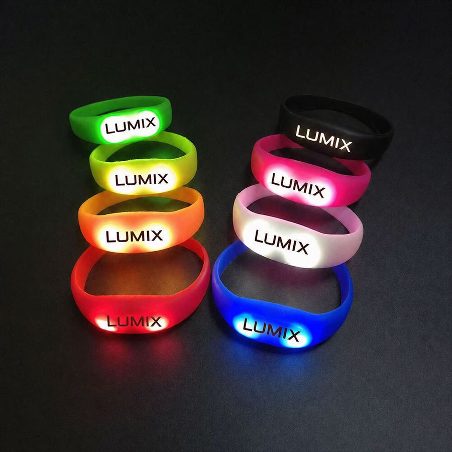Light Up Silicone Wristbands - Custom Flying Discs