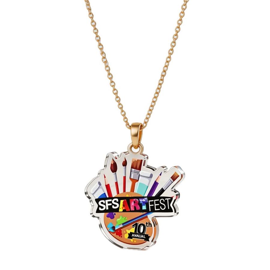 Acrylic Charm Necklaces - Custom Flying Discs