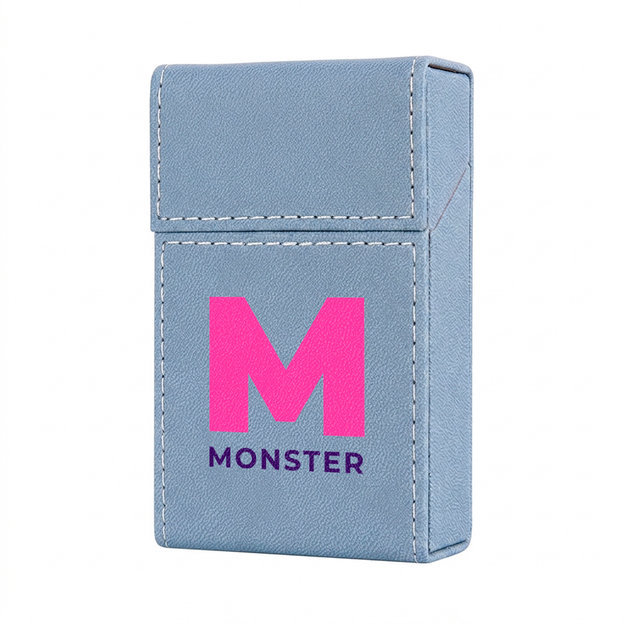 Flip Top PU Leather Full Bag Cigarette Cases - Custom Flying Discs