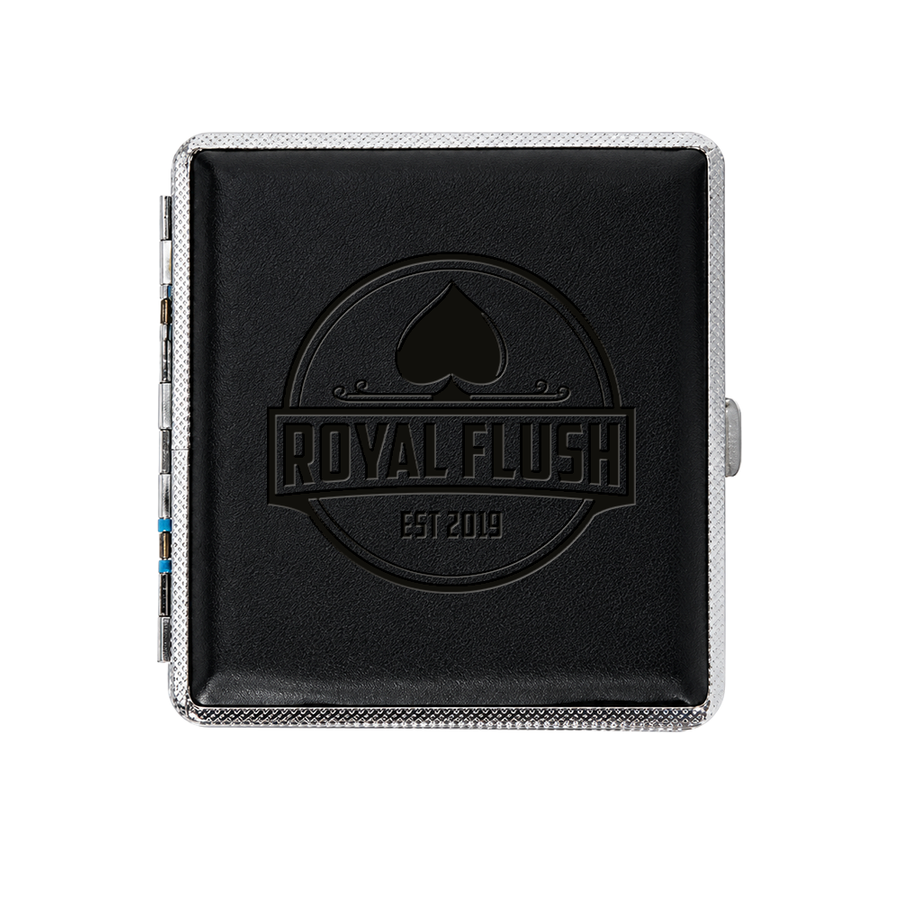 Leather Grain Metal Cigarette Cases - Custom Flying Discs