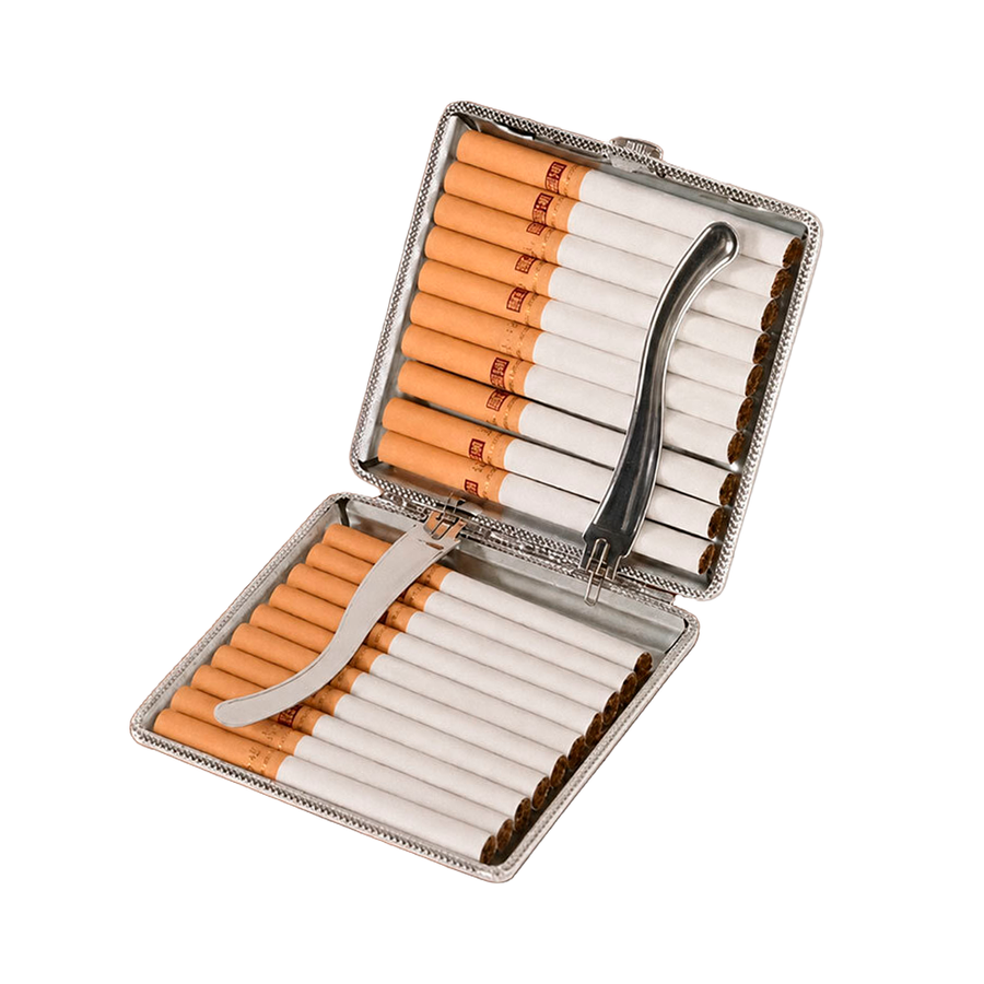 Leather Grain Metal Cigarette Cases - Custom Flying Discs
