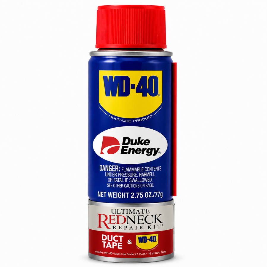 Ultimate Redneck Repair Kits, WD-40 2.75 oz Handy Cans and 6 yards of Duct Tapes - Custom Flying Discs