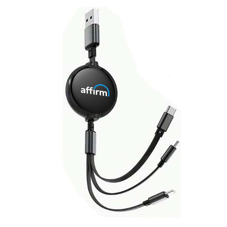 Soft Silicone 3-in-1 Charging Cables - Custom Flying Discs