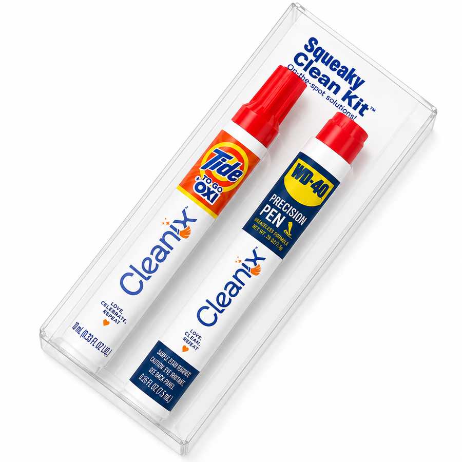 Squeaky Clean Kit - WD-40® Precision Pen and Tide® to Go + Oxi Travel Kits - Custom Flying Discs