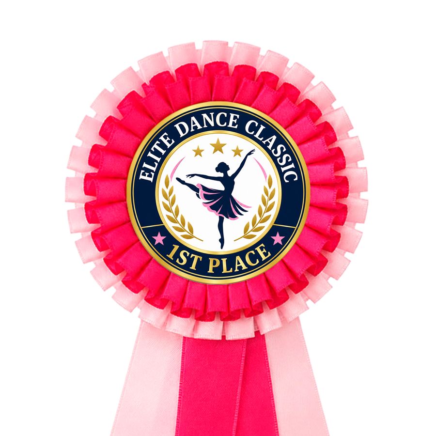 2 Tier Rosette Buttons - Custom Flying Discs