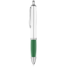 Curvy Retractable Plastic Ball Pen Deal Green