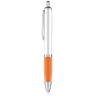 Curvy Retractable Plastic Ball Pen Deal Orange