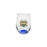 Crystal Reflections Stemless Wine Glasses Blue