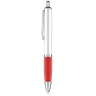 Curvy Retractable Plastic Ball Pen Deal Red