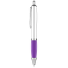 Curvy Retractable Plastic Ball Pen Deal Purple