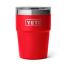 YETI Rambler 16 OZ Stackable Cup w/ MagSlider Lid - Laser Engraved Rescue Red