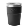 YETI Rambler 16 OZ Stackable Cup w/ MagSlider Lid - Laser Engraved Black