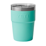 YETI Rambler 16 OZ Stackable Cup w/ MagSlider Lid - Laser Engraved Seafoam